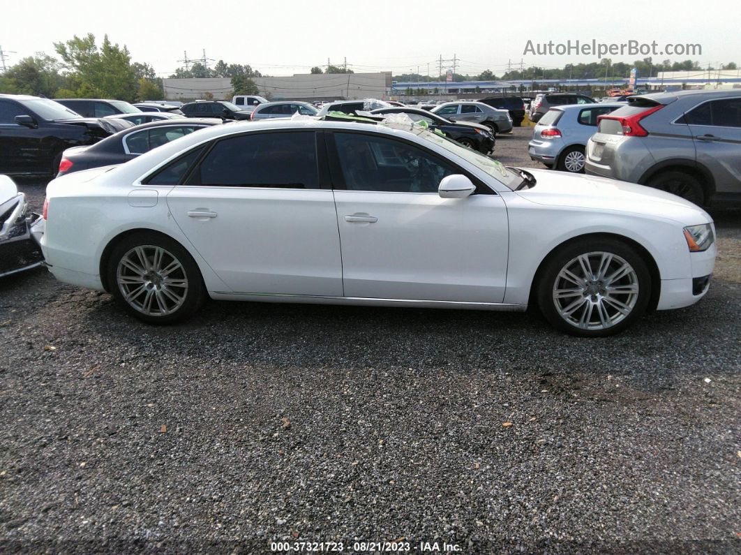 2014 Audi A8 L 4.0t White vin: WAUR2AFD5EN013352