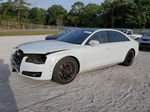 2014 Audi A8 L Quattro White vin: WAUR2AFD6EN004496