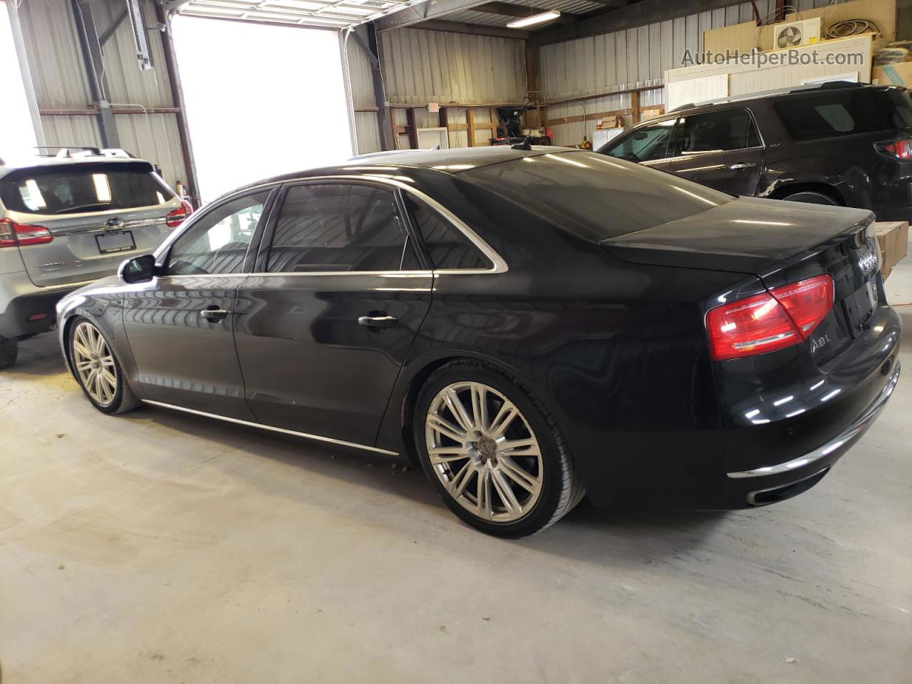 2014 Audi A8 L Quattro Black vin: WAUR2AFD6EN010296