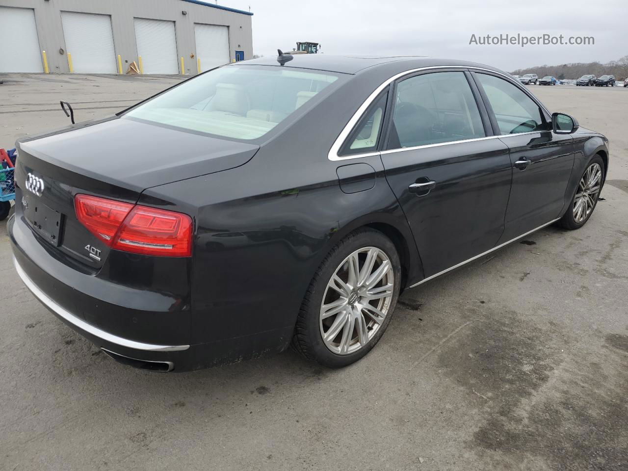 2014 Audi A8 L Quattro Черный vin: WAUR2AFD6EN013456