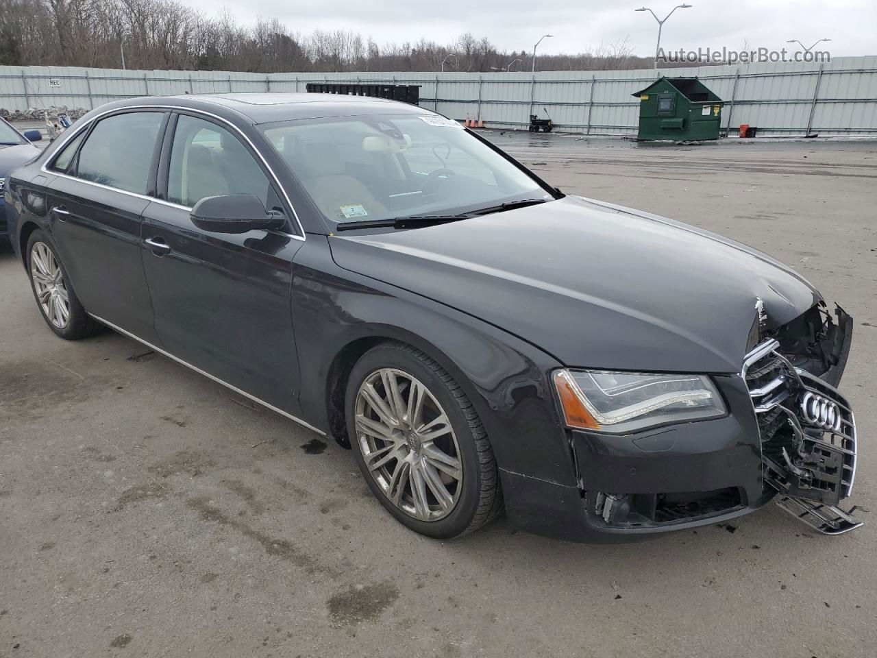 2014 Audi A8 L Quattro Черный vin: WAUR2AFD6EN013456