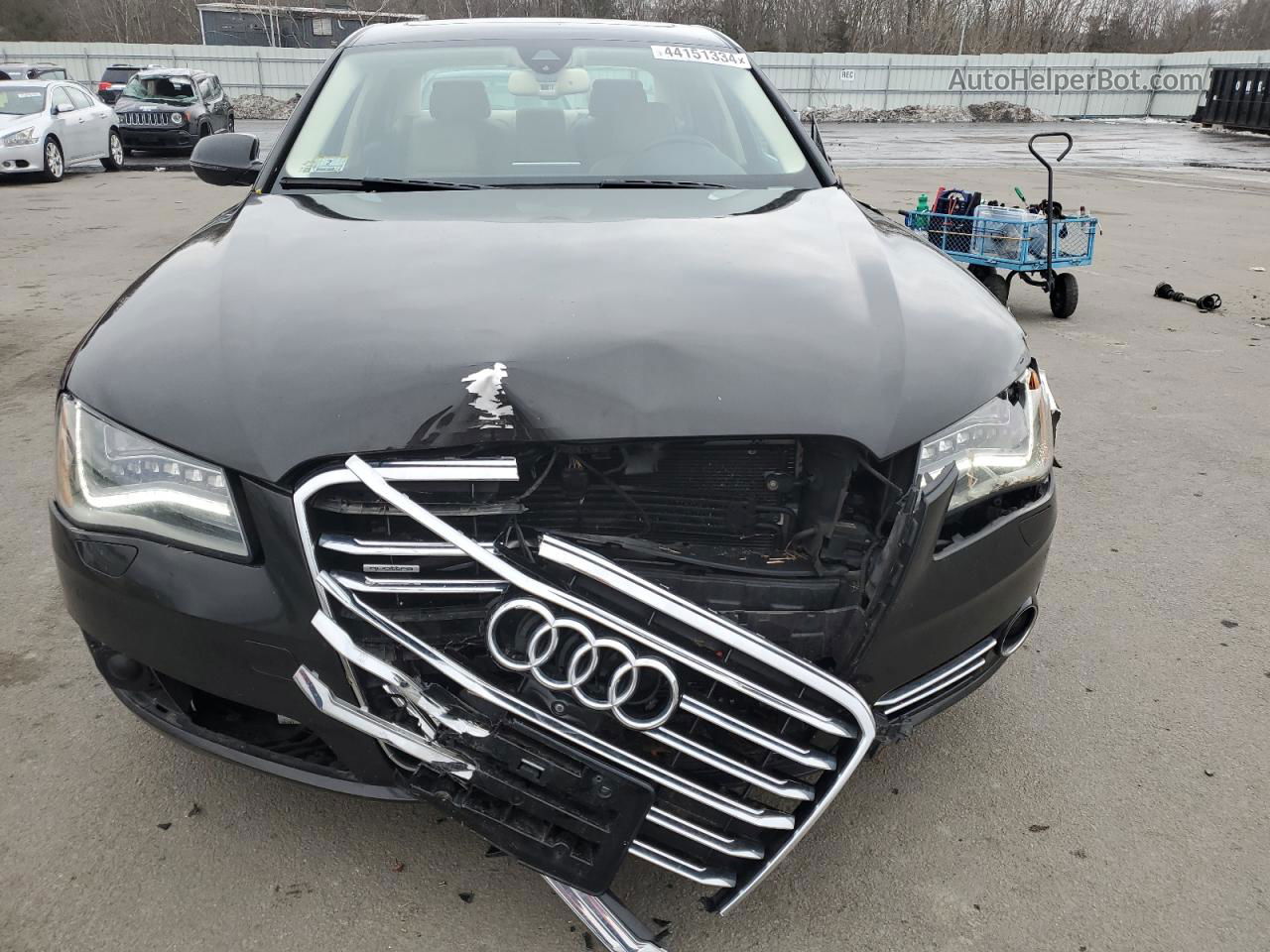 2014 Audi A8 L Quattro Black vin: WAUR2AFD6EN013456