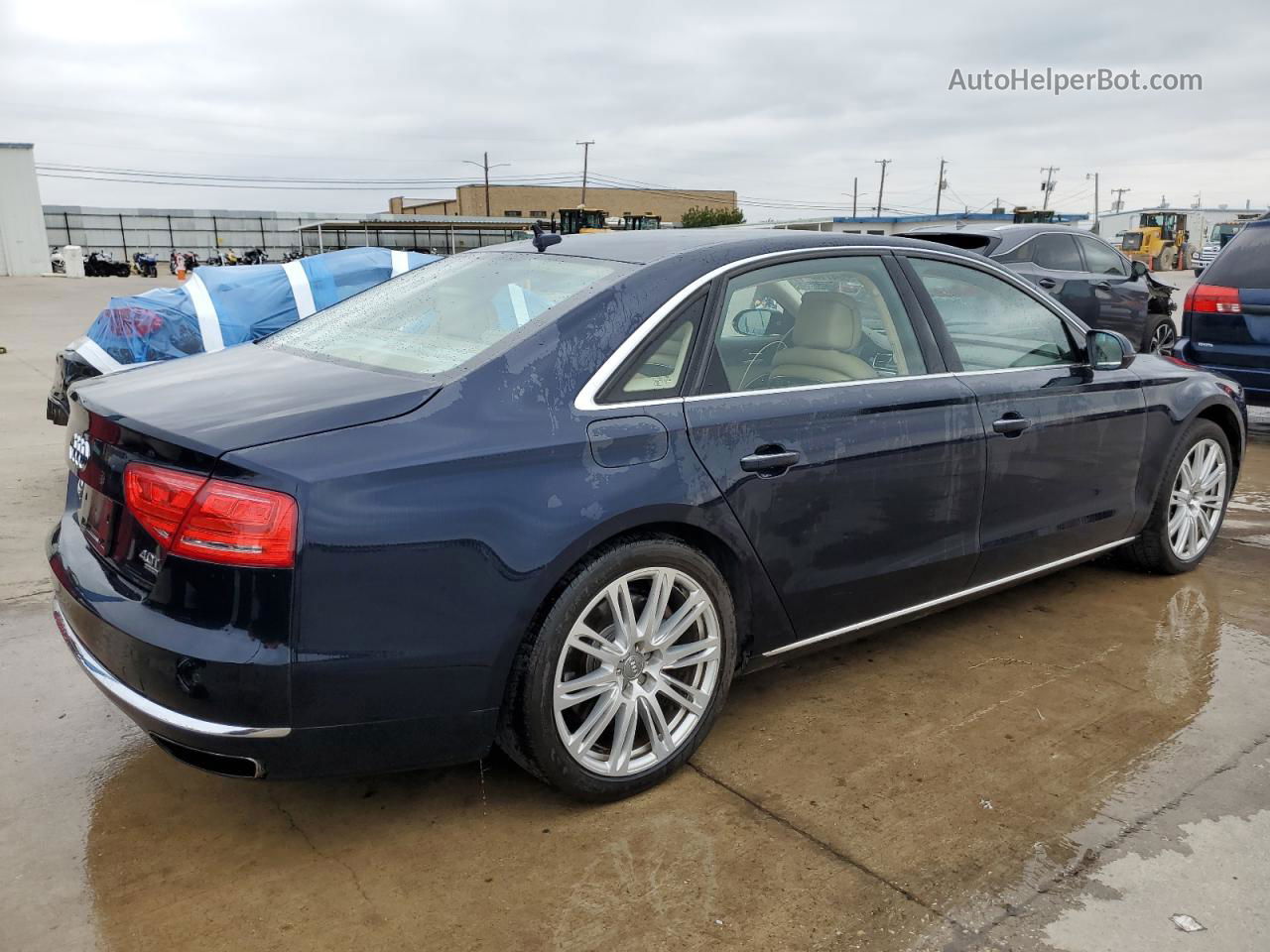 2014 Audi A8 L Quattro Blue vin: WAUR2AFD7EN002269