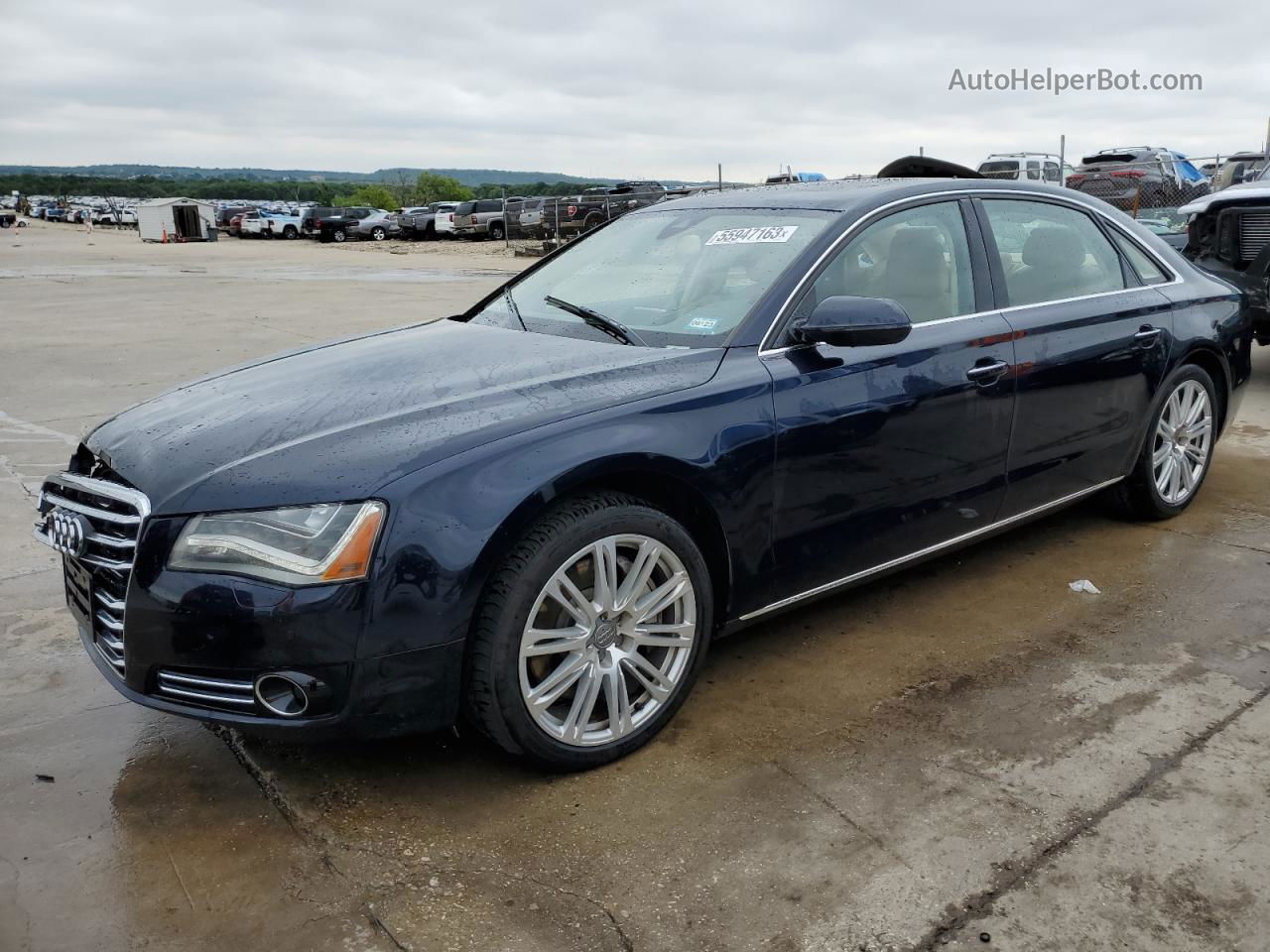 2014 Audi A8 L Quattro Blue vin: WAUR2AFD7EN002269