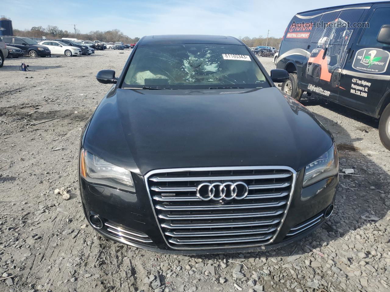 2014 Audi A8 L Quattro Черный vin: WAUR2AFD7EN006578