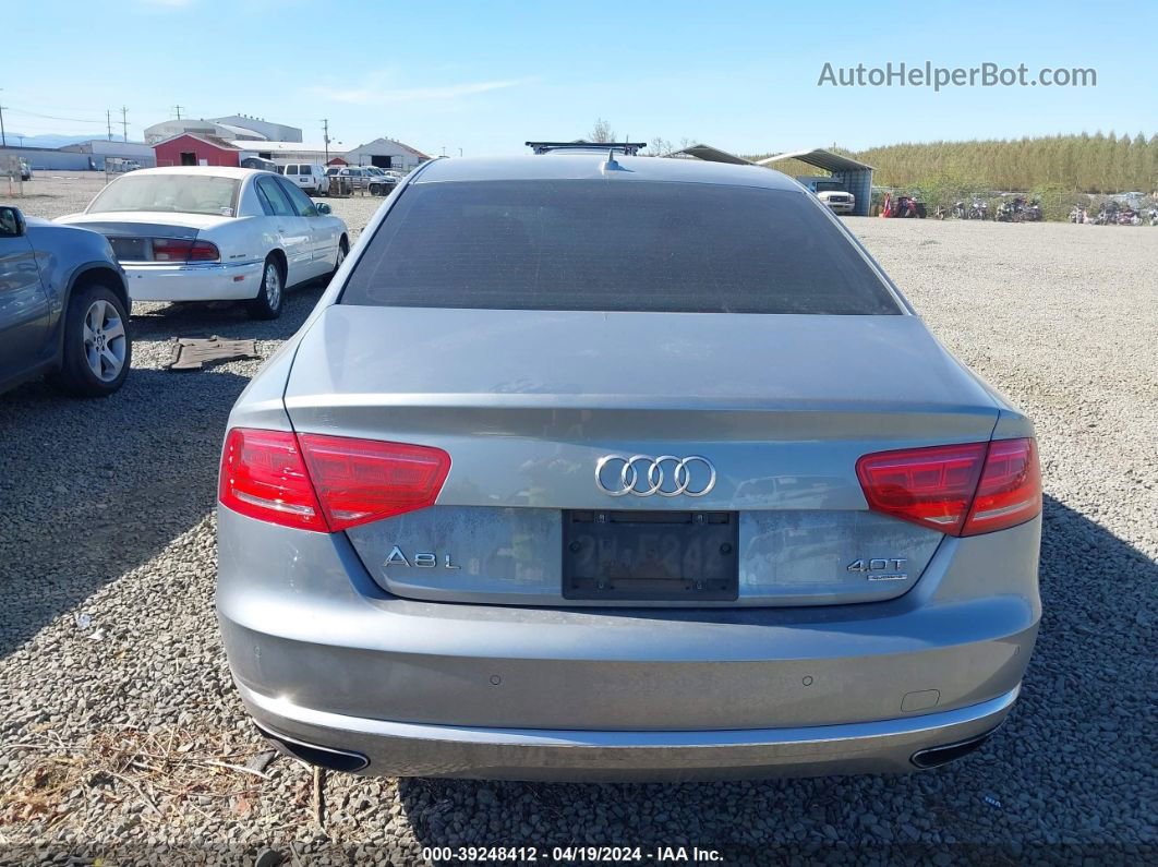 2014 Audi A8 L 4.0t Silver vin: WAUR2AFD8EN002149