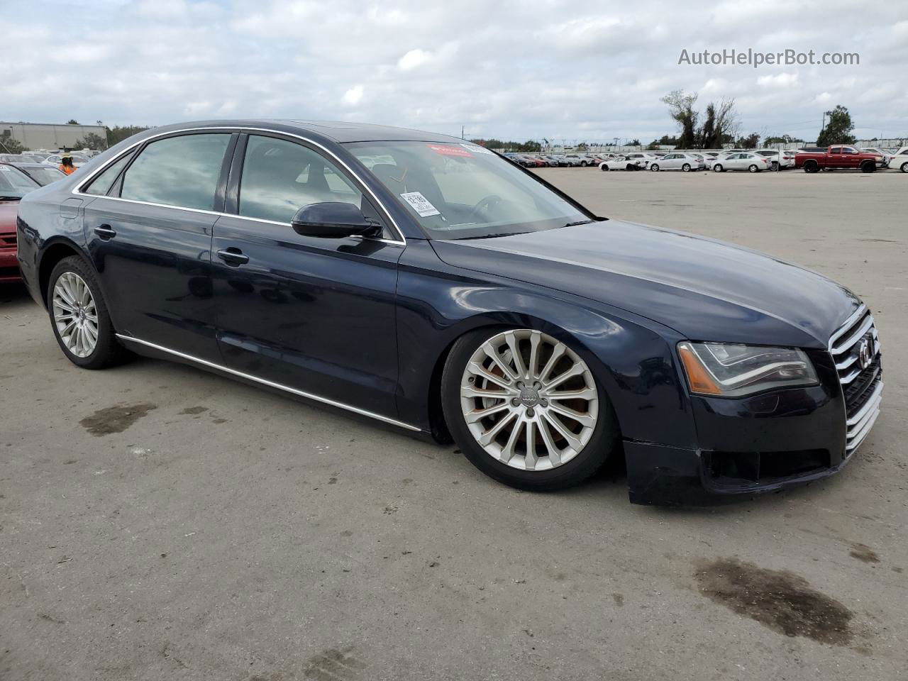 2014 Audi A8 L Quattro Blue vin: WAUR2AFD8EN003012