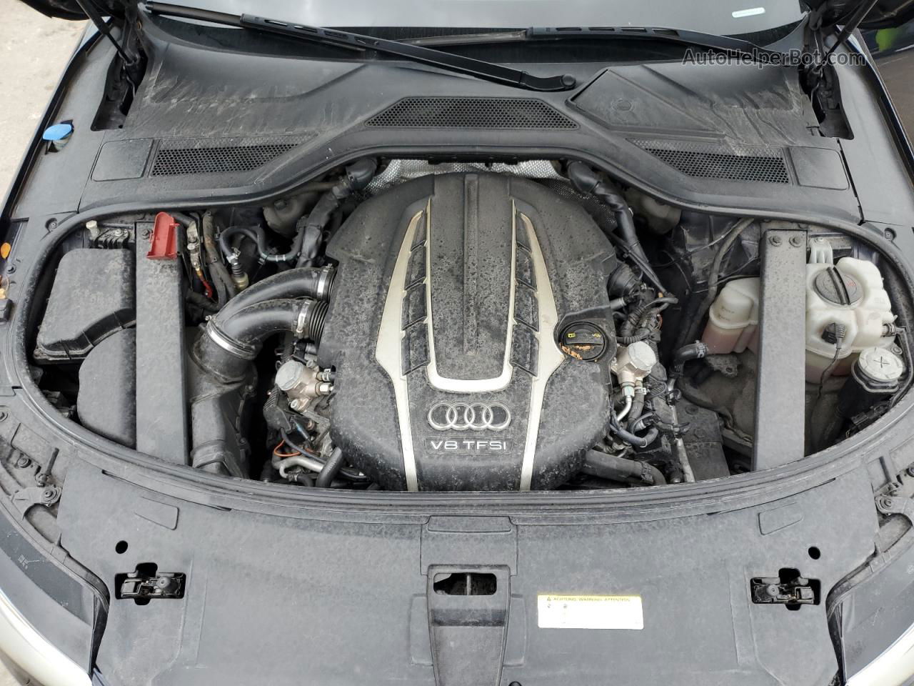 2014 Audi A8 L Quattro Синий vin: WAUR2AFD8EN003012