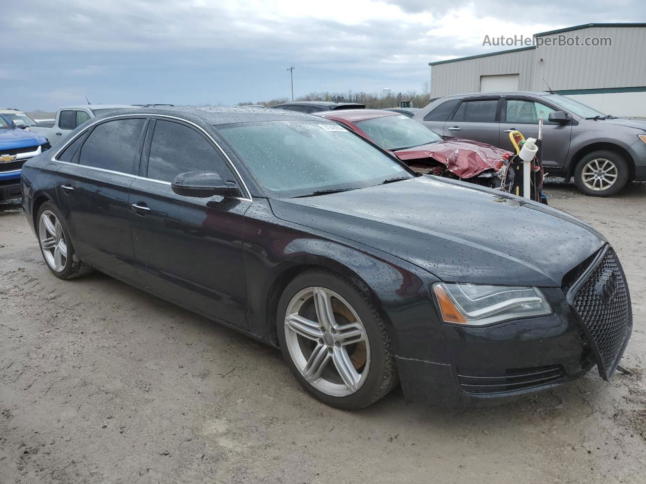 2014 Audi A8 L Quattro Black vin: WAUR2AFD8EN011269