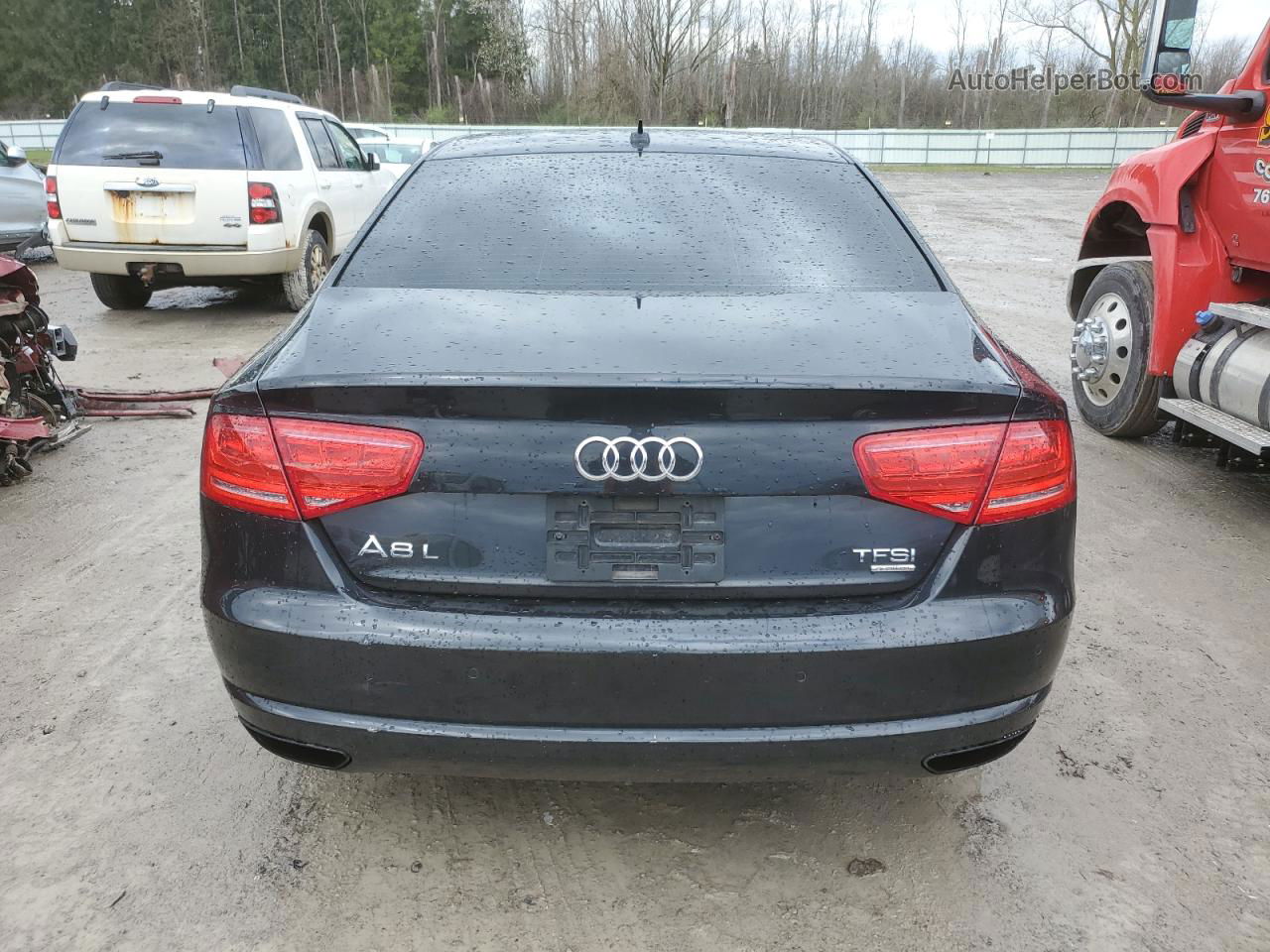 2014 Audi A8 L Quattro Черный vin: WAUR2AFD8EN011269