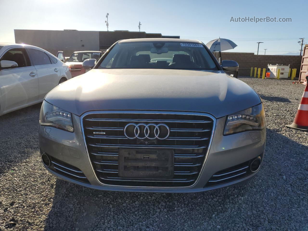 2014 Audi A8 L Quattro Gray vin: WAUR2AFD9EN002340