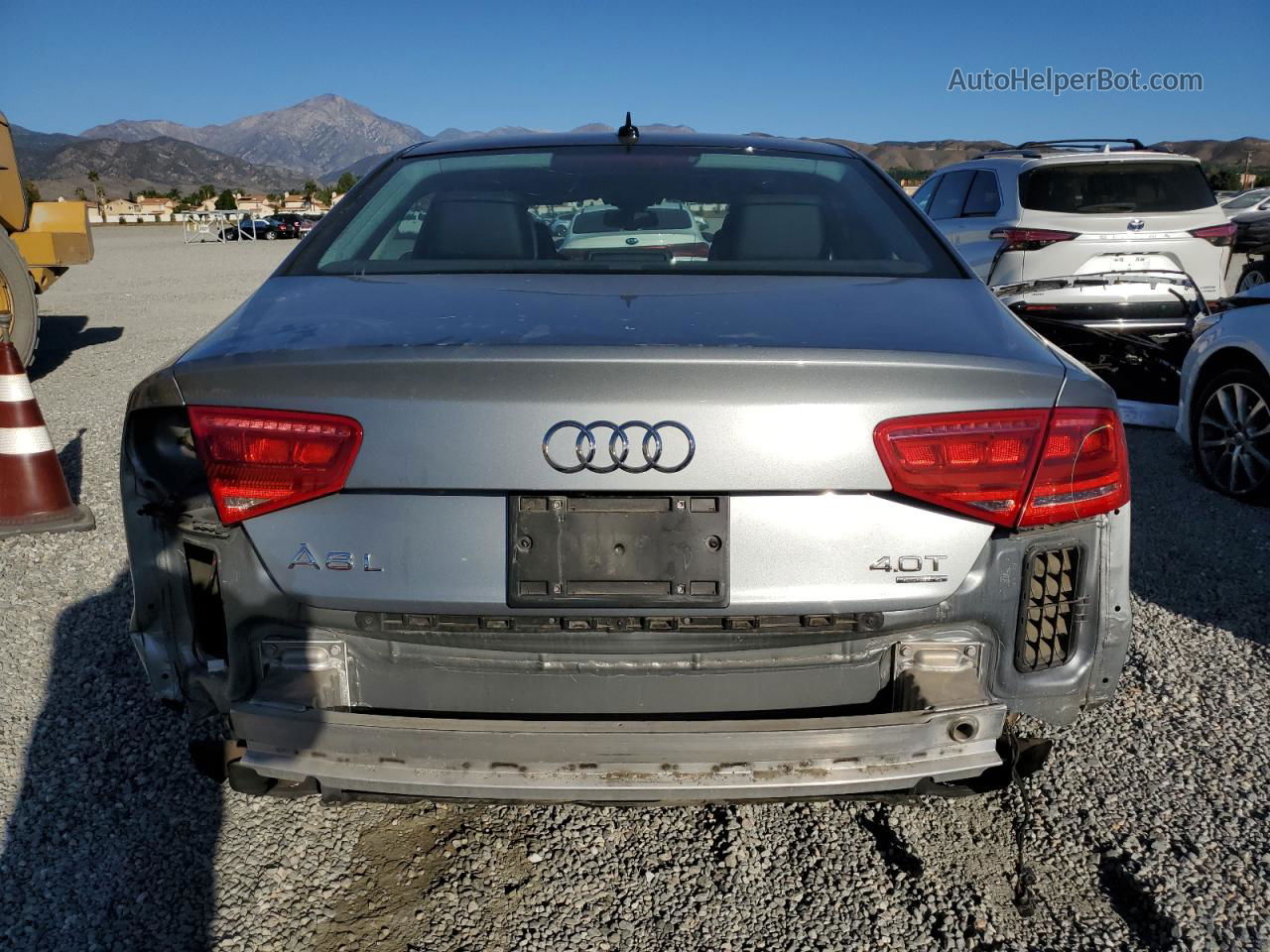 2014 Audi A8 L Quattro Gray vin: WAUR2AFD9EN002340