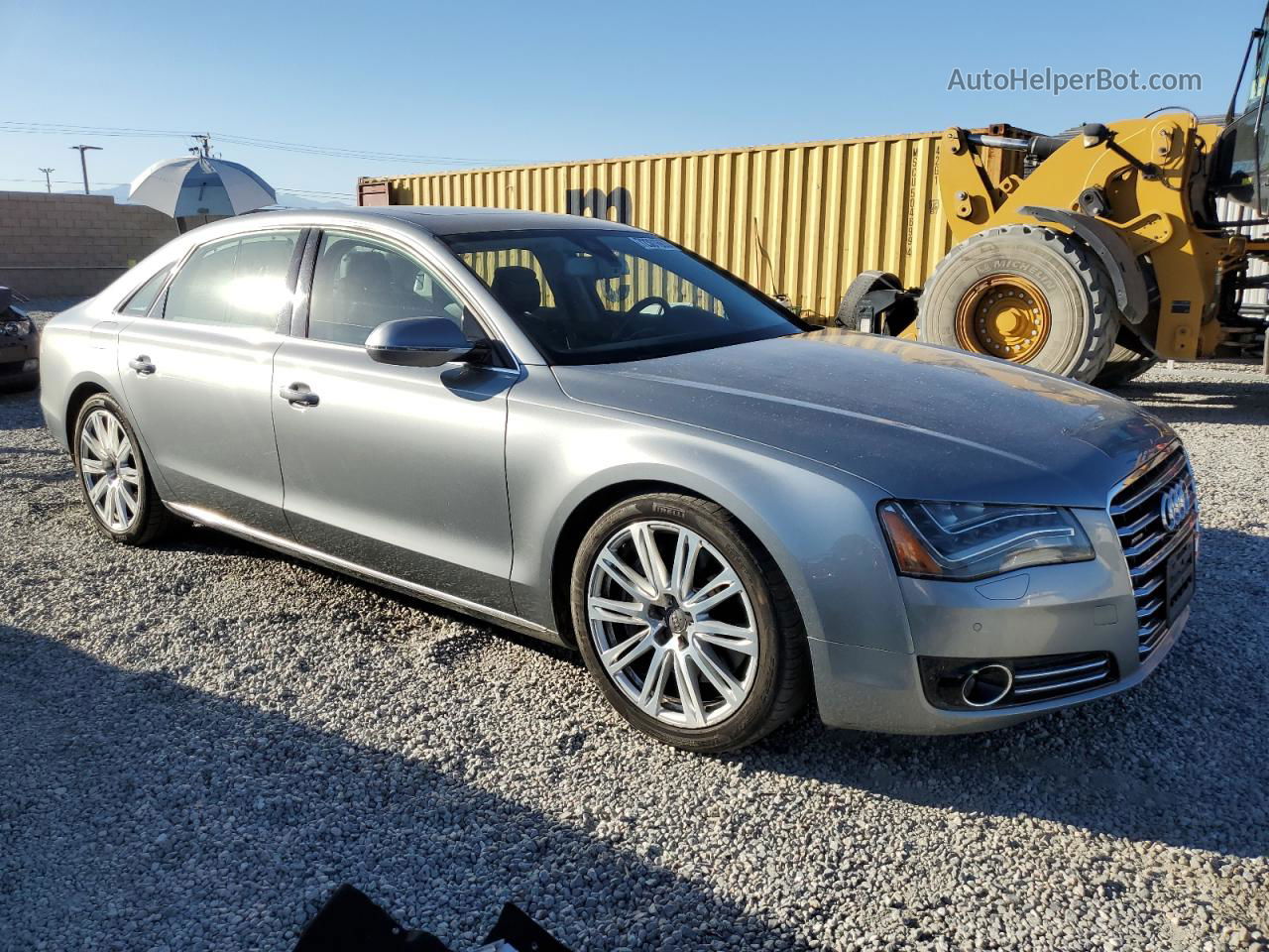 2014 Audi A8 L Quattro Gray vin: WAUR2AFD9EN002340