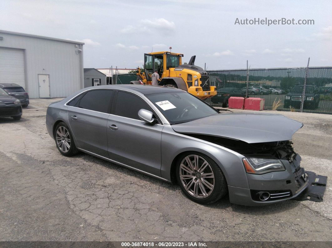 2014 Audi A8 L 4.0t Gray vin: WAUR2AFD9EN004573