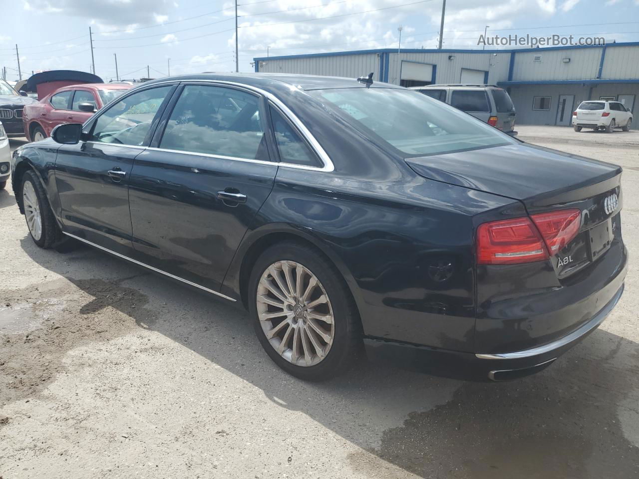 2014 Audi A8 L Quattro Черный vin: WAUR2AFD9EN010177