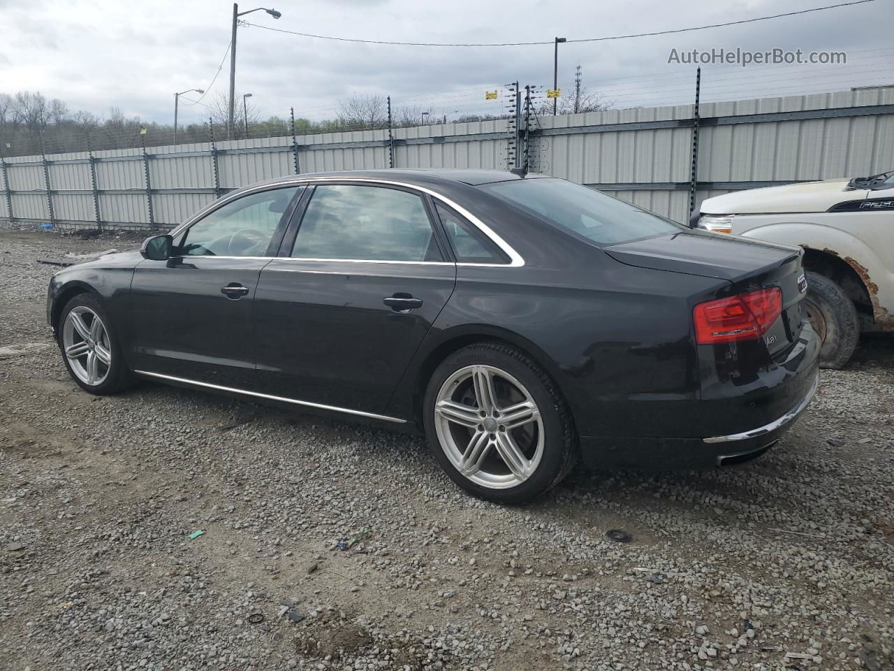 2014 Audi A8 L Quattro Черный vin: WAUR2AFD9EN013290