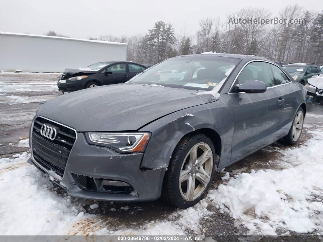 2014 Audi A5 2.0t Premium Gray vin: WAURFAFR4EA057818