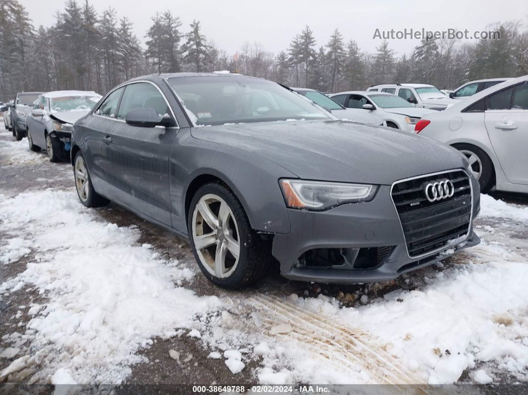 2014 Audi A5 2.0t Premium Gray vin: WAURFAFR4EA057818