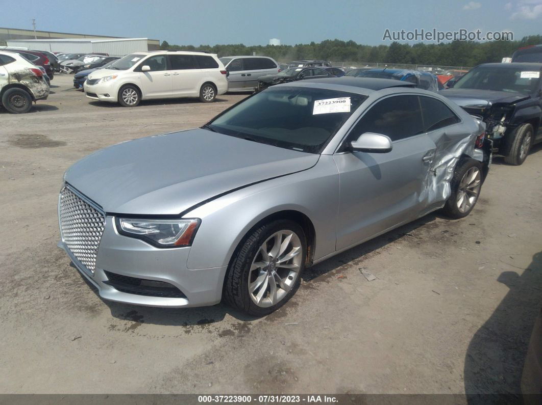 2014 Audi A5 Premium Plus Silver vin: WAURFAFR8EA001266