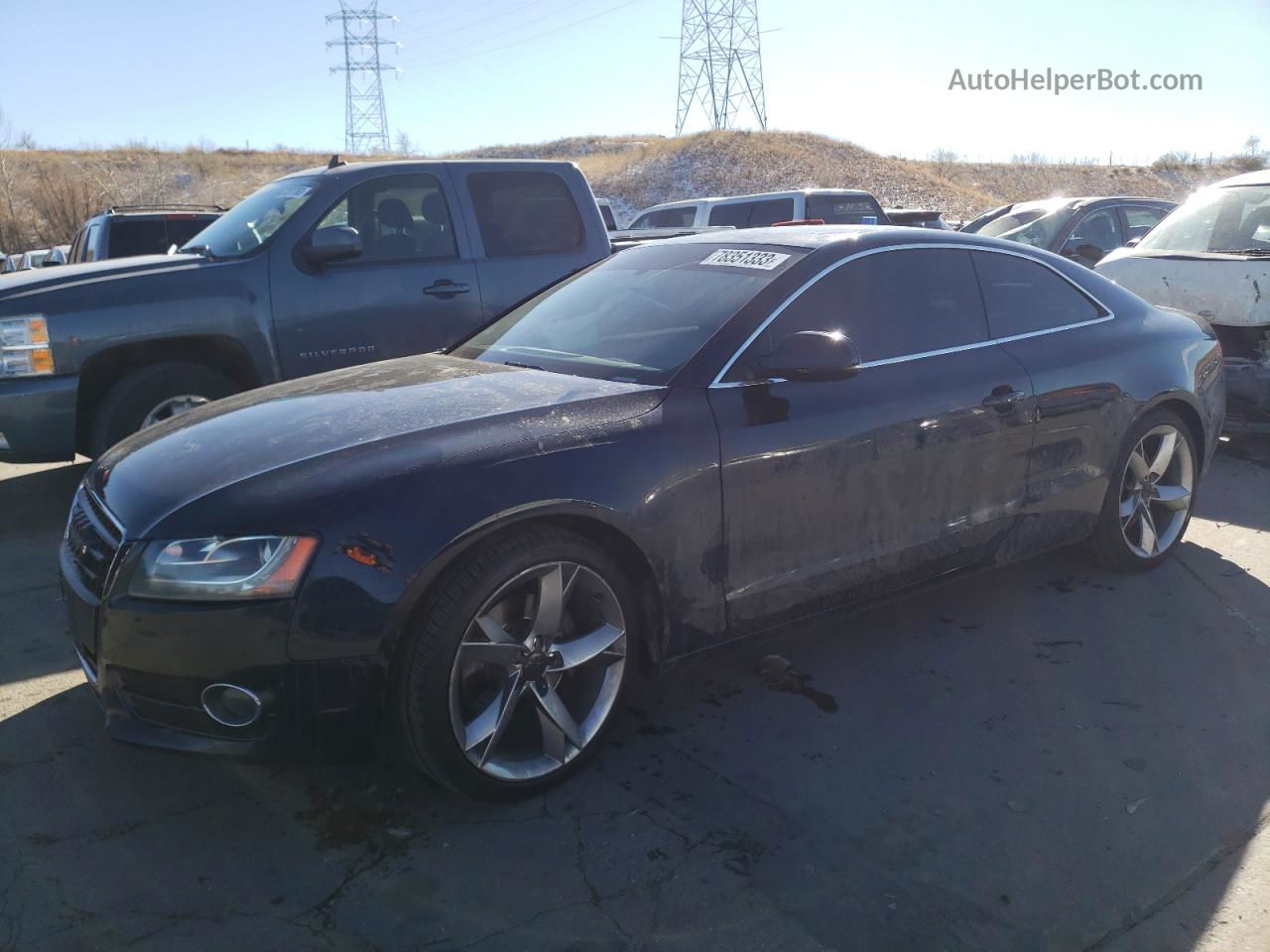 2011 Audi A5 Premium Plus Синий vin: WAURFAFR9BA066610