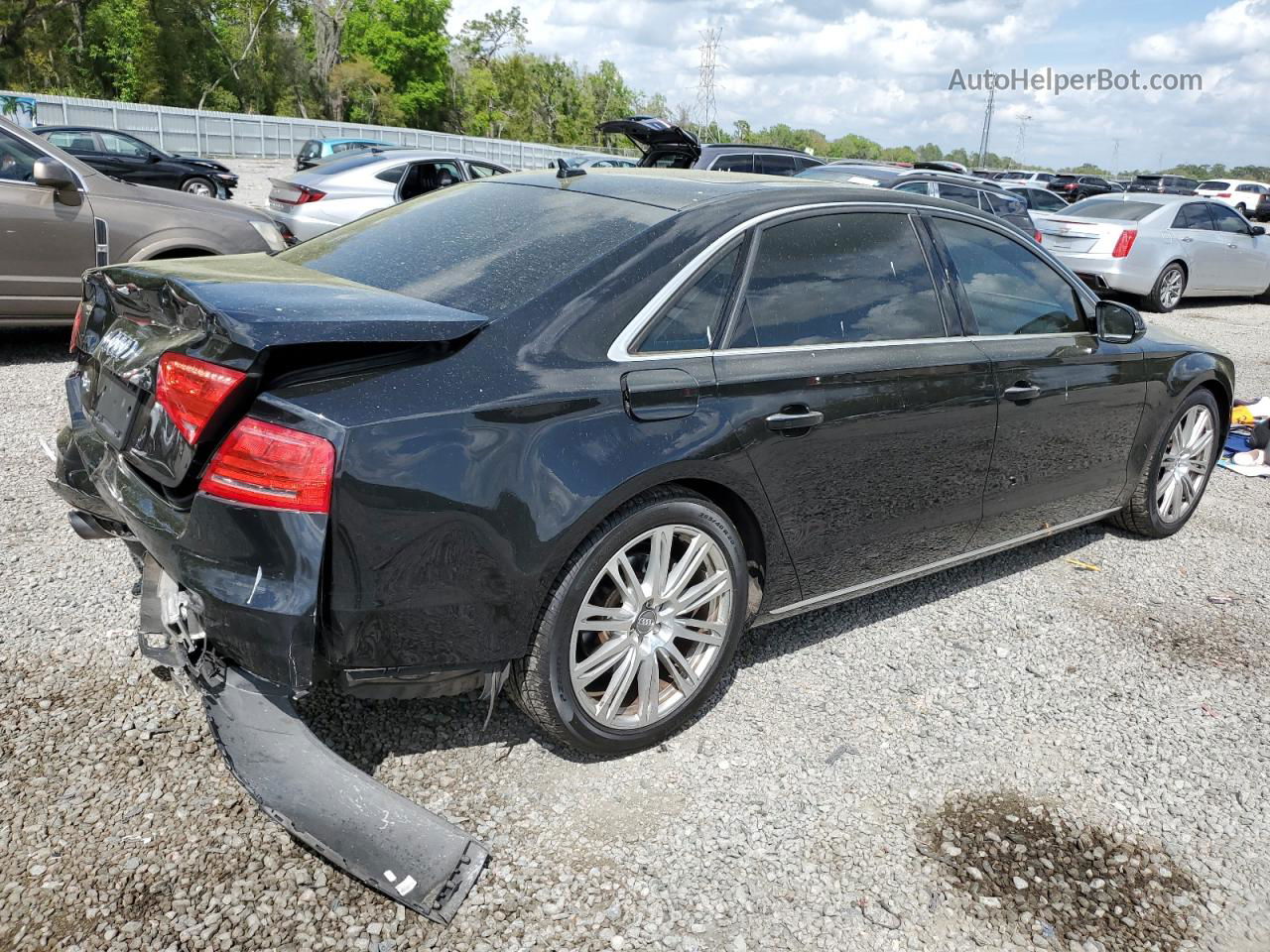 2014 Audi A8 L Quattro Черный vin: WAURGAFD0EN006147