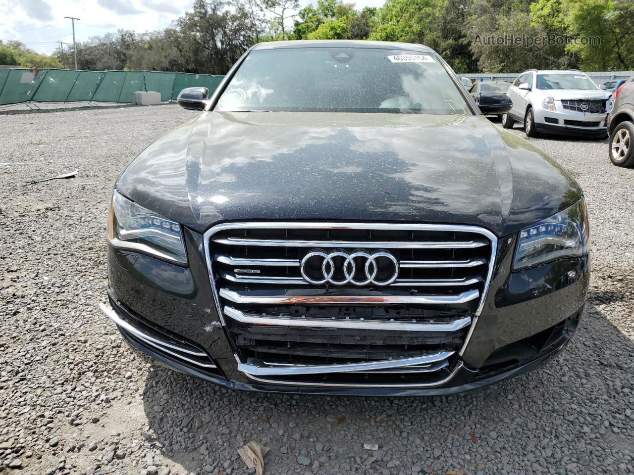 2014 Audi A8 L Quattro Black vin: WAURGAFD0EN006147