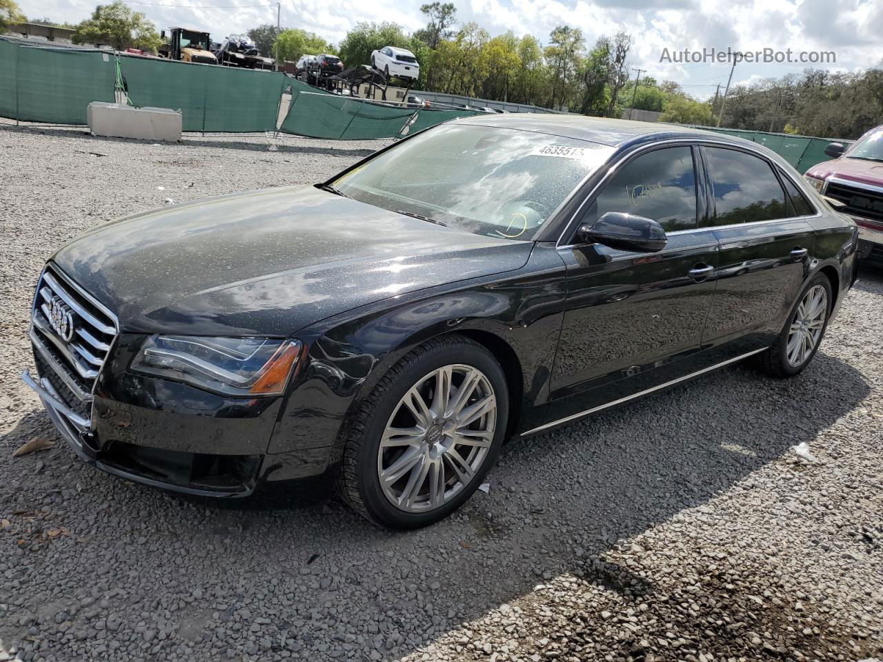 2014 Audi A8 L Quattro Black vin: WAURGAFD0EN006147