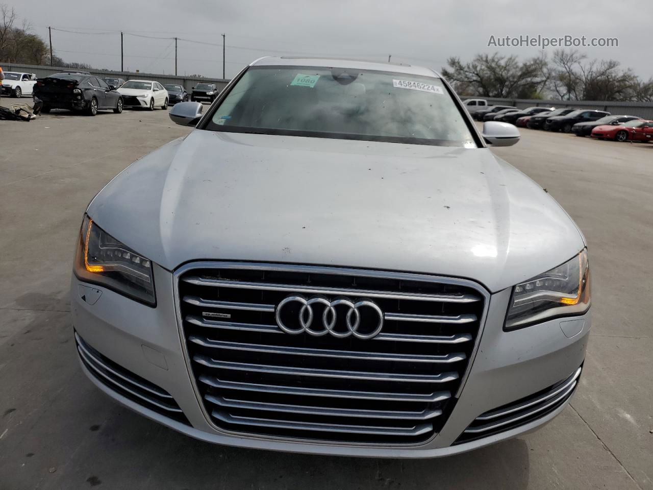 2014 Audi A8 L Quattro Silver vin: WAURGAFD0EN011252