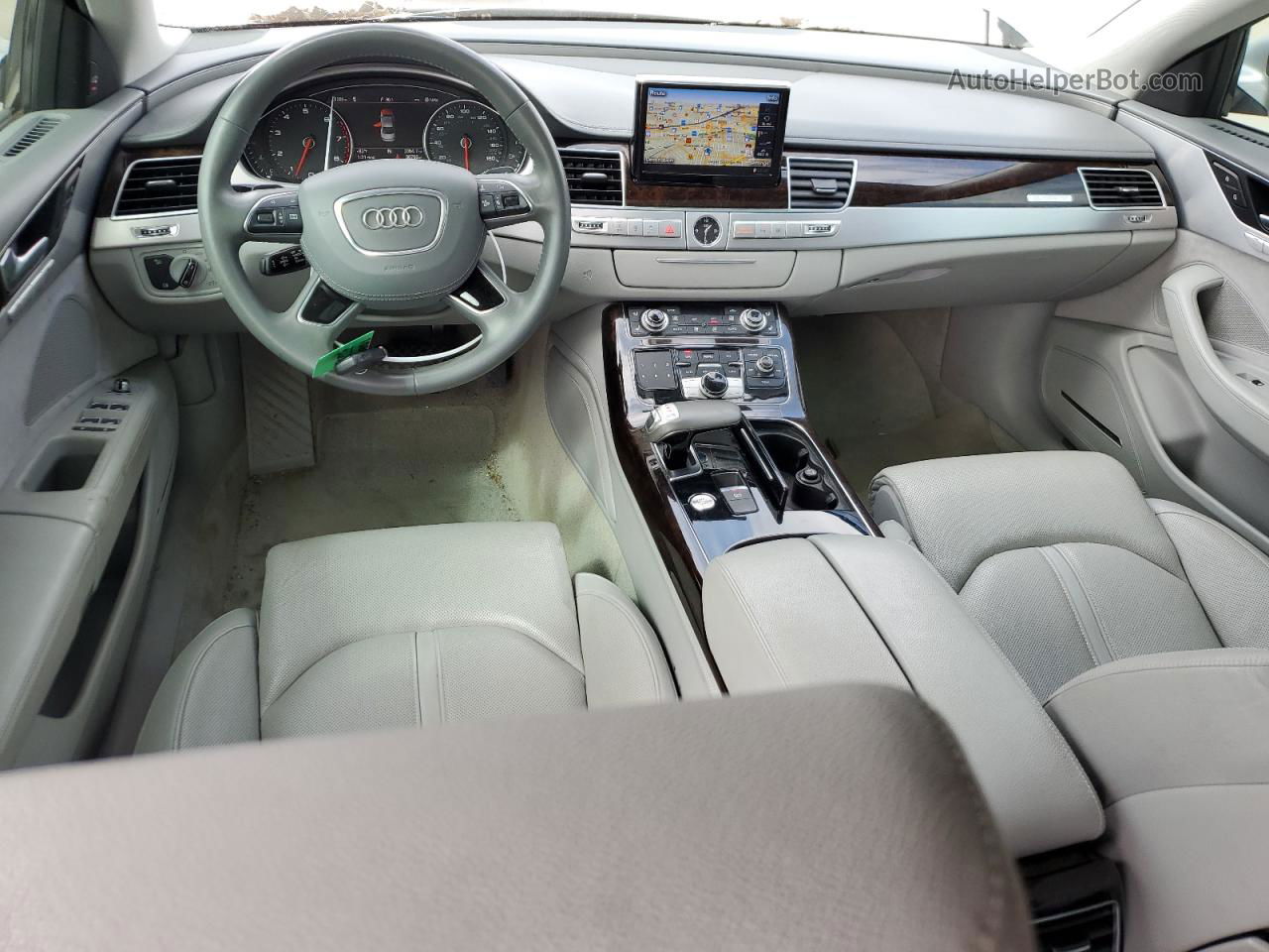 2014 Audi A8 L Quattro Silver vin: WAURGAFD0EN011252