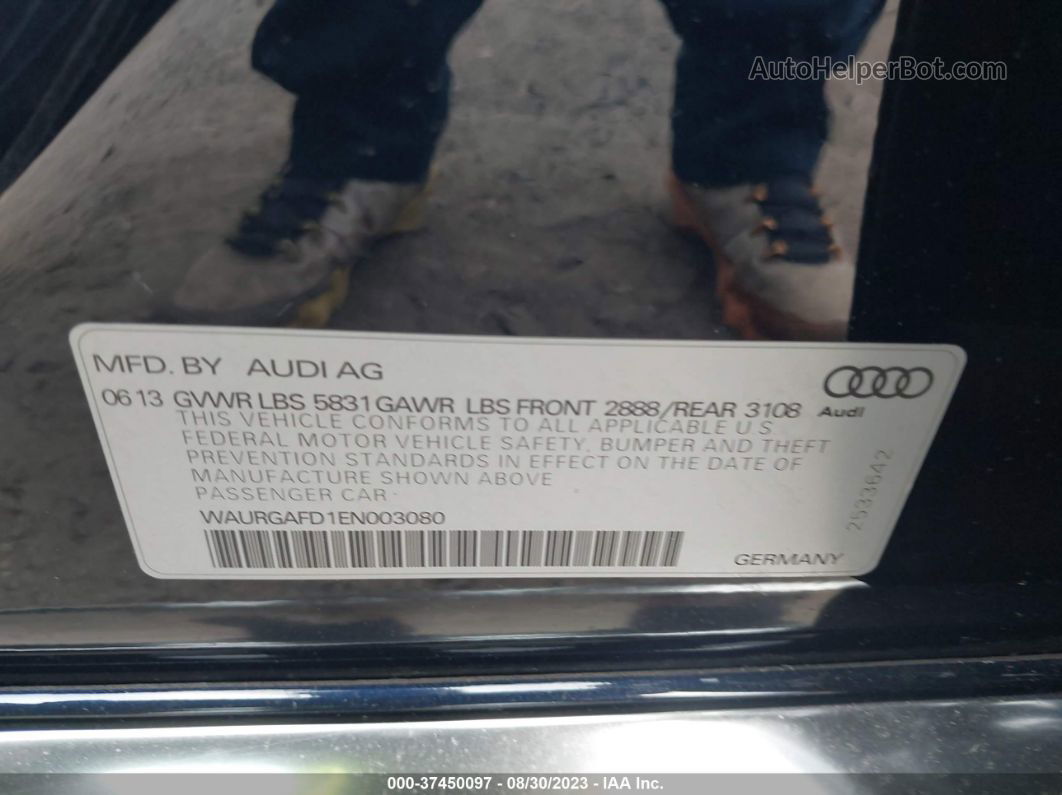 2014 Audi A8 L 3.0t Синий vin: WAURGAFD1EN003080