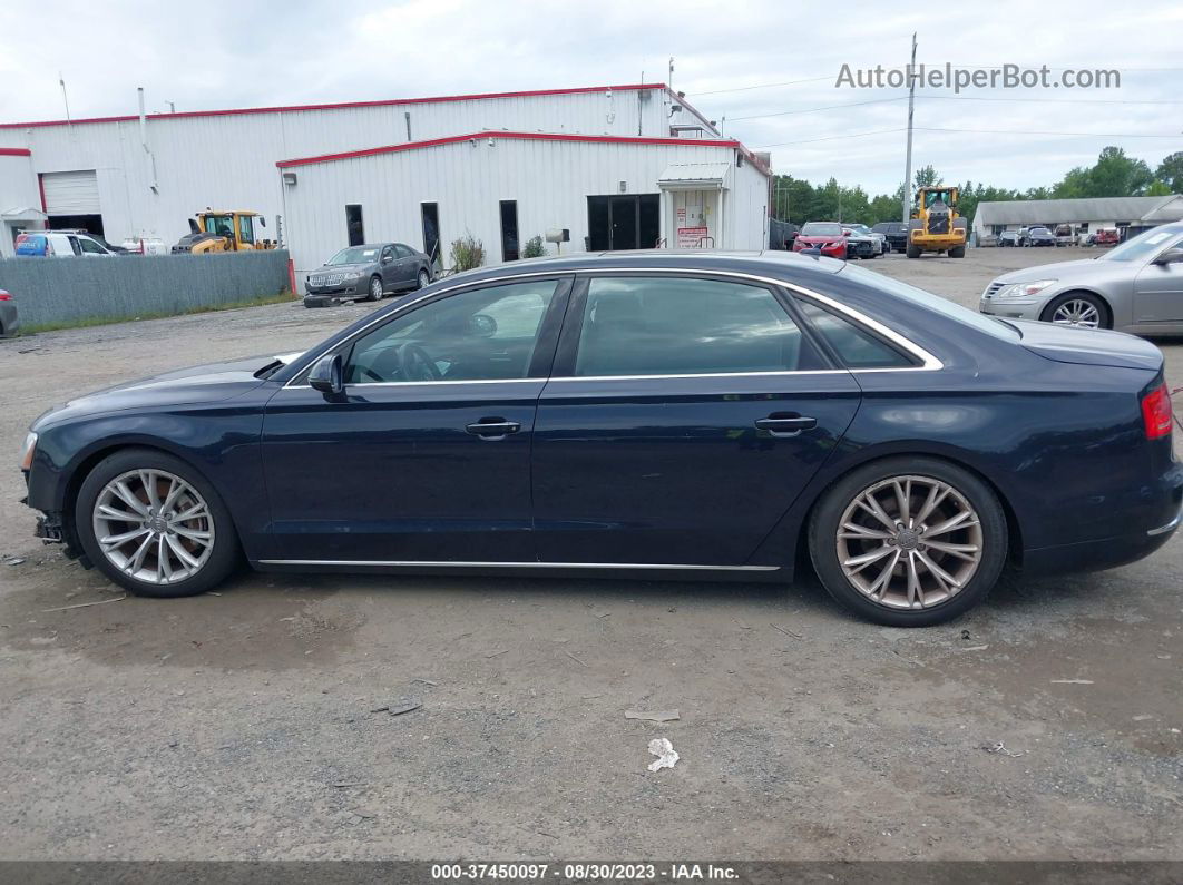 2014 Audi A8 L 3.0t Синий vin: WAURGAFD1EN003080