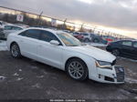 2014 Audi A8 L 3.0t White vin: WAURGAFD1EN005427