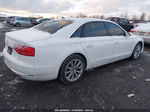 2014 Audi A8 L 3.0t White vin: WAURGAFD1EN005427