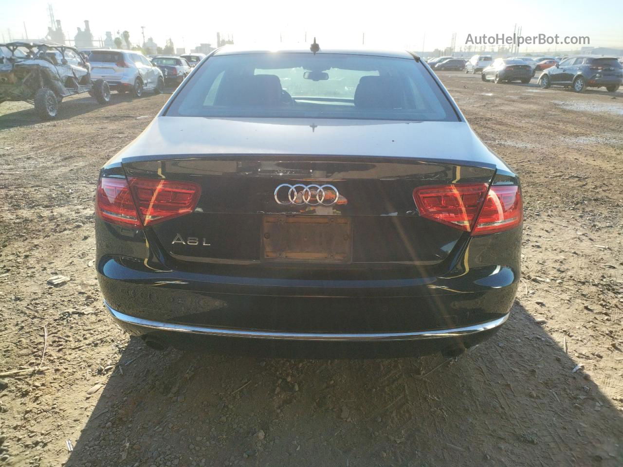 2014 Audi A8 L Quattro Black vin: WAURGAFD1EN009901