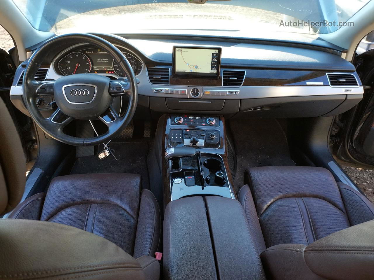 2014 Audi A8 L Quattro Черный vin: WAURGAFD1EN009901