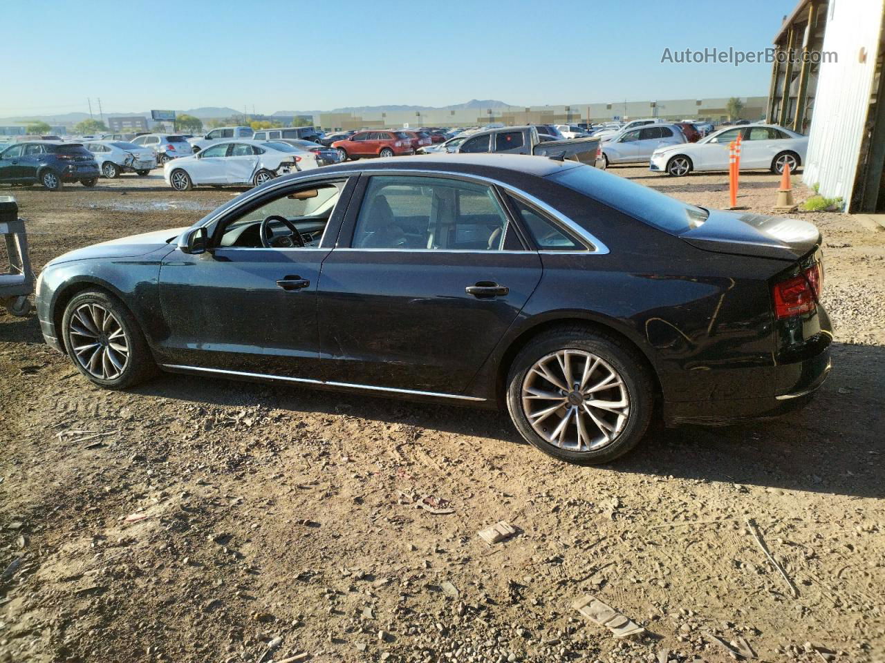 2014 Audi A8 L Quattro Черный vin: WAURGAFD1EN009901