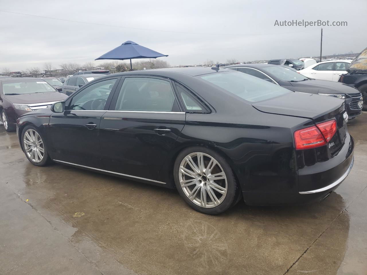 2014 Audi A8 L Quattro Черный vin: WAURGAFD2EN003783