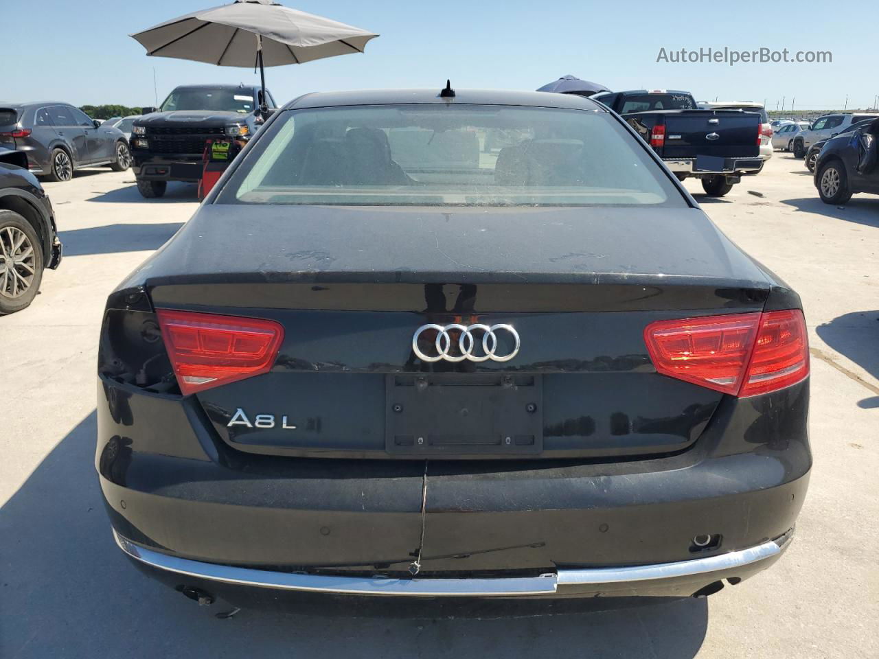 2014 Audi A8 L Quattro Черный vin: WAURGAFD2EN003783