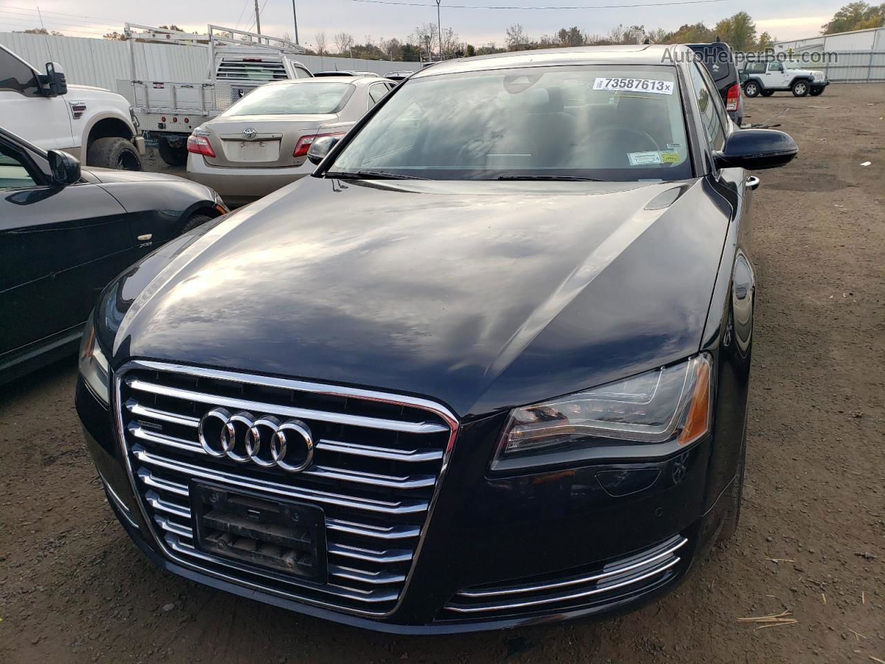 2014 Audi A8 L Quattro Black vin: WAURGAFD2EN004626