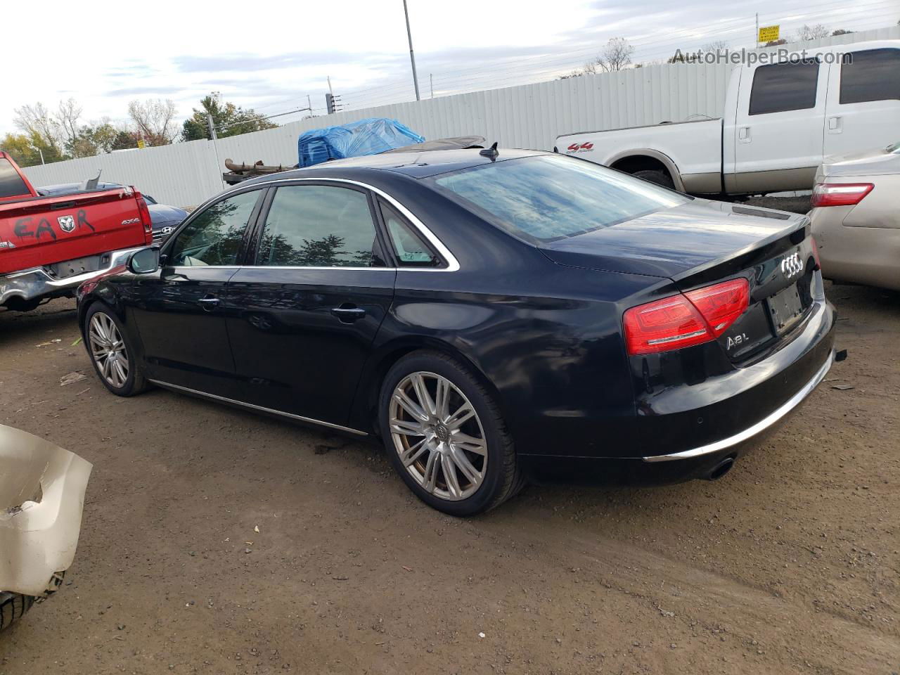 2014 Audi A8 L Quattro Black vin: WAURGAFD2EN004626