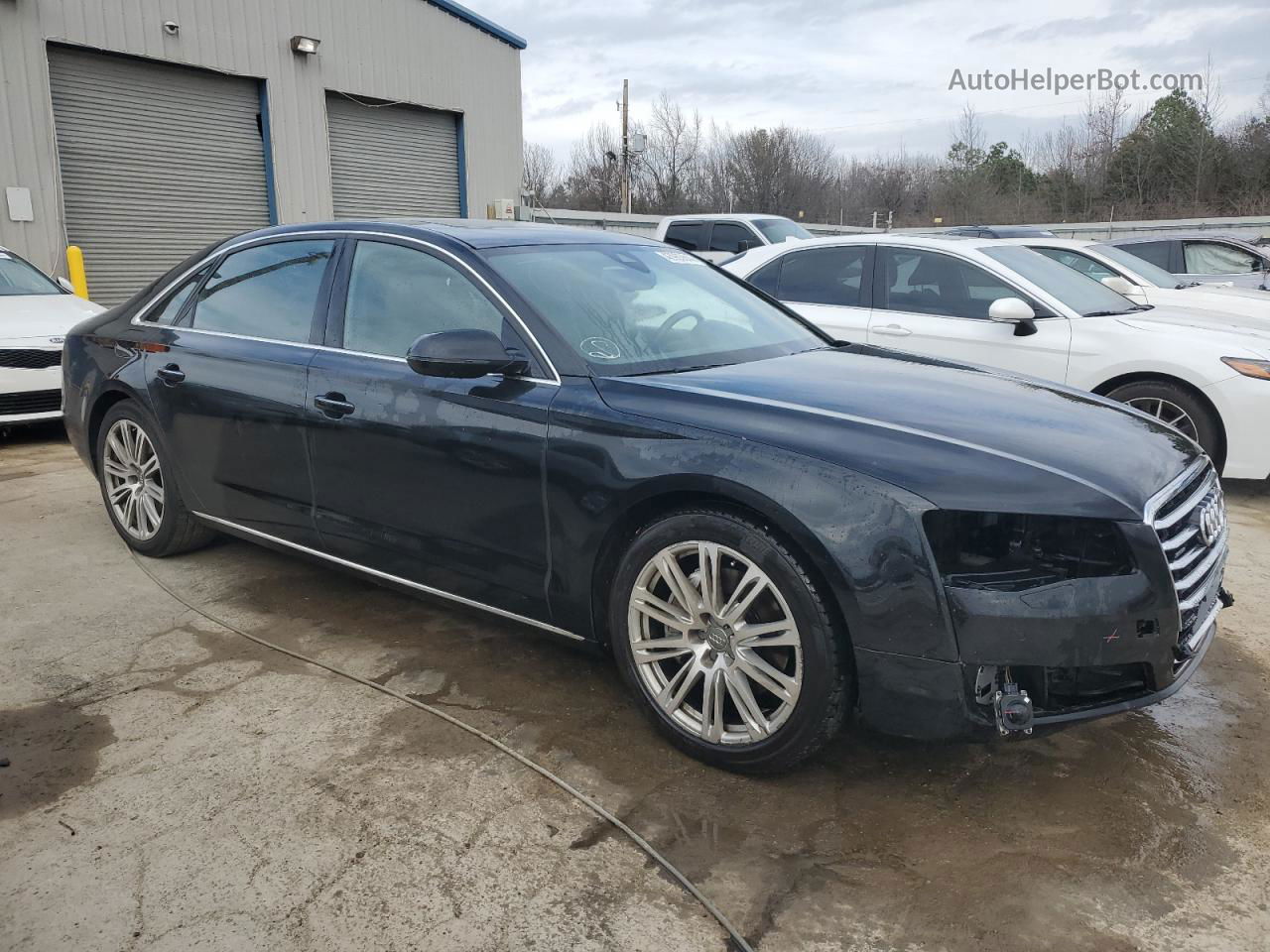 2014 Audi A8 L Quattro Черный vin: WAURGAFD2EN007686