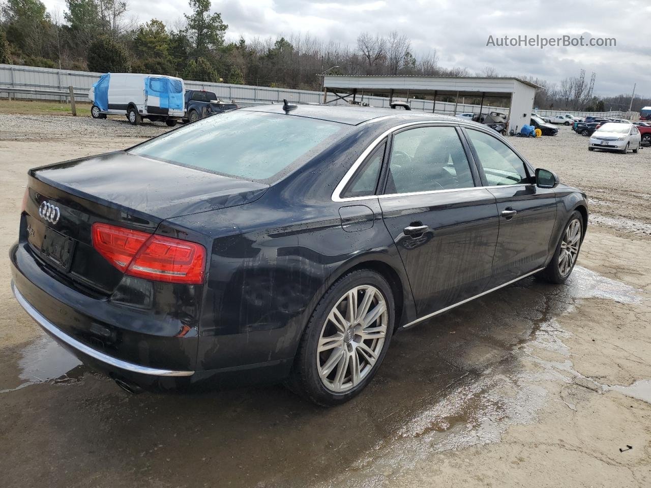 2014 Audi A8 L Quattro Black vin: WAURGAFD2EN007686