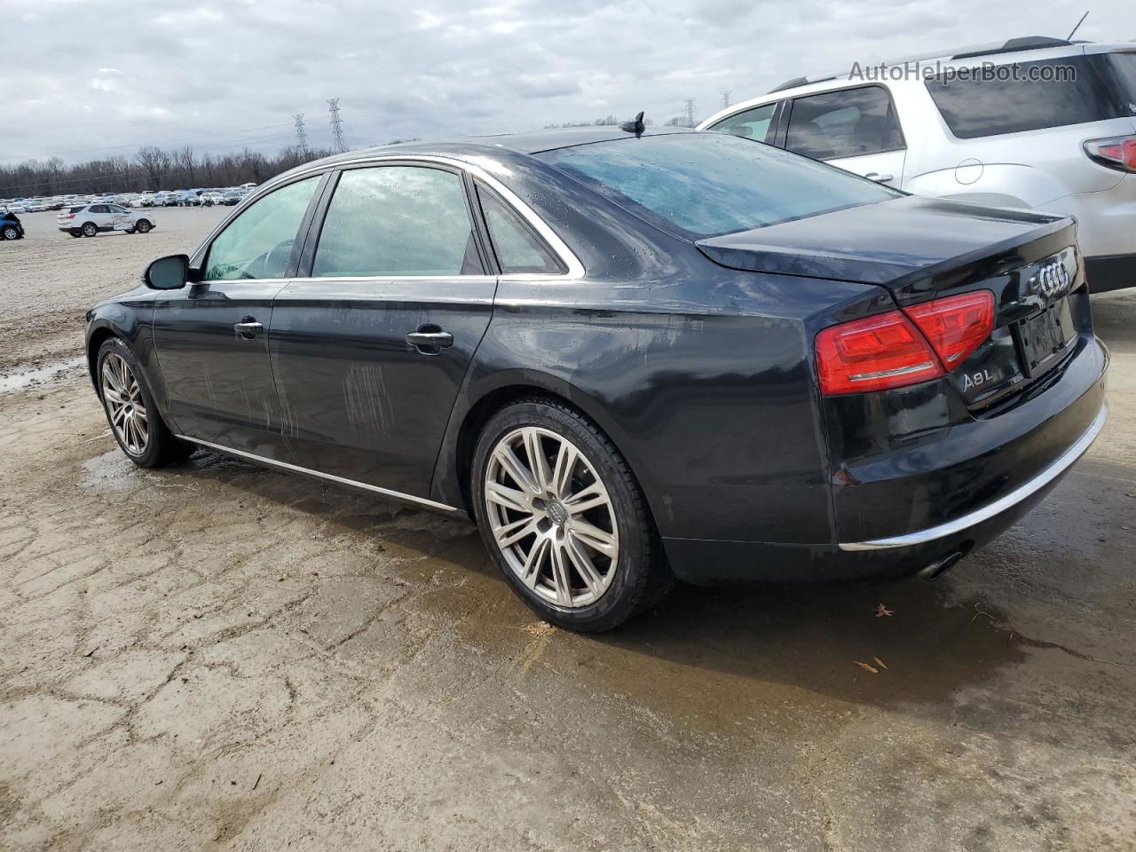 2014 Audi A8 L Quattro Black vin: WAURGAFD2EN007686