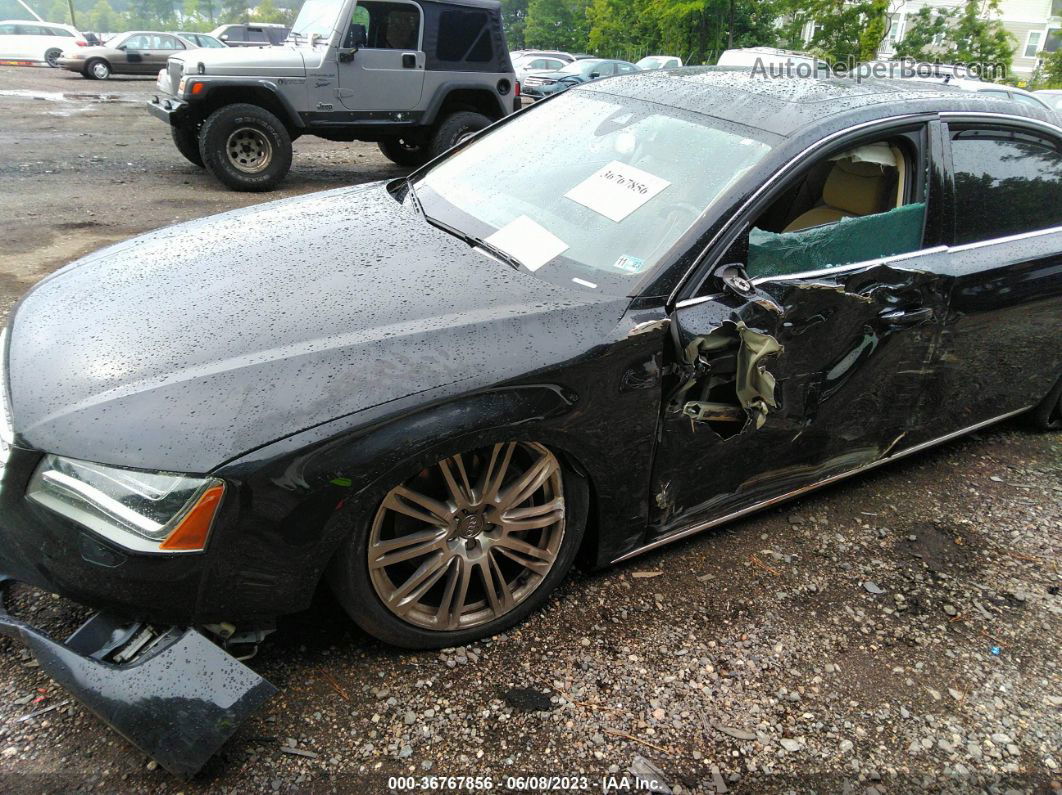 2014 Audi A8 L 3.0t Black vin: WAURGAFD2EN014413