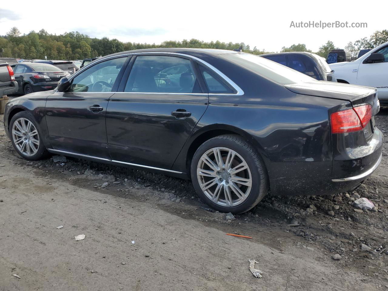 2014 Audi A8 L Quattro Черный vin: WAURGAFD3EN002982