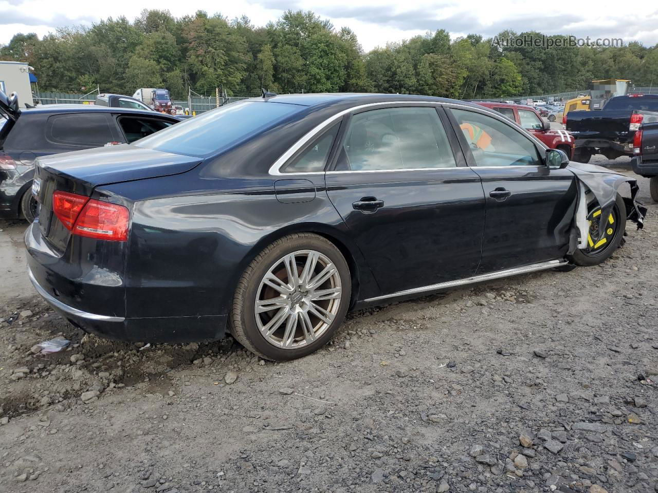 2014 Audi A8 L Quattro Черный vin: WAURGAFD3EN002982