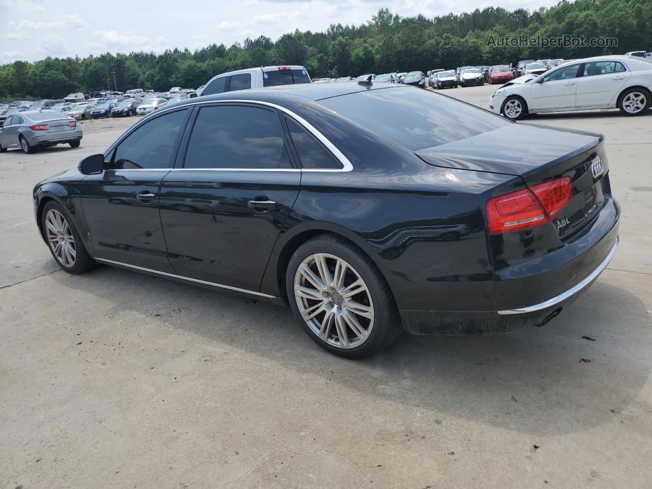 2014 Audi A8 L Quattro Black vin: WAURGAFD3EN007308