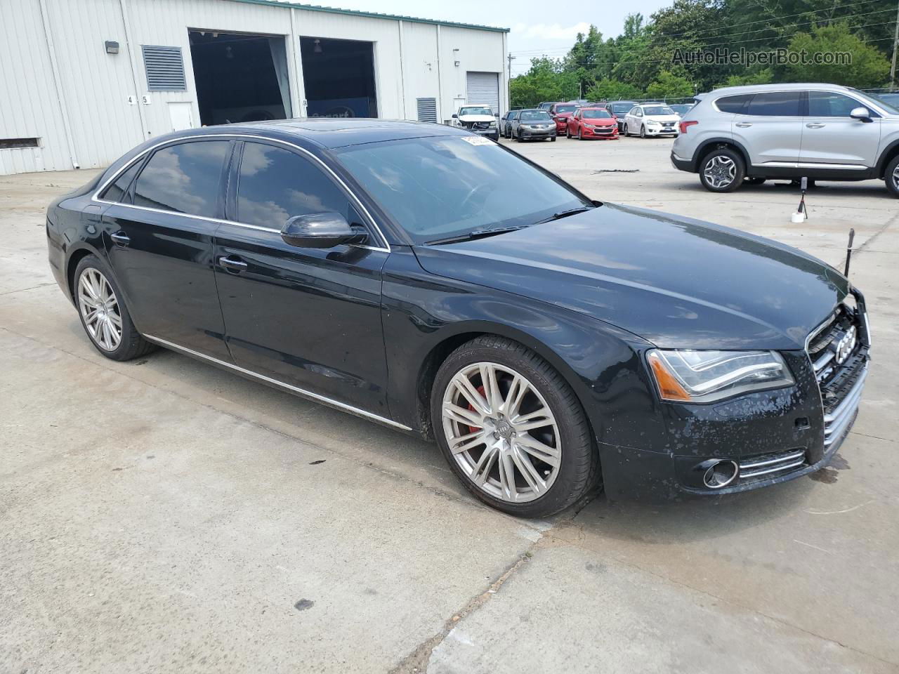 2014 Audi A8 L Quattro Black vin: WAURGAFD3EN007308