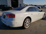 2014 Audi A8 L Quattro White vin: WAURGAFD3EN008992