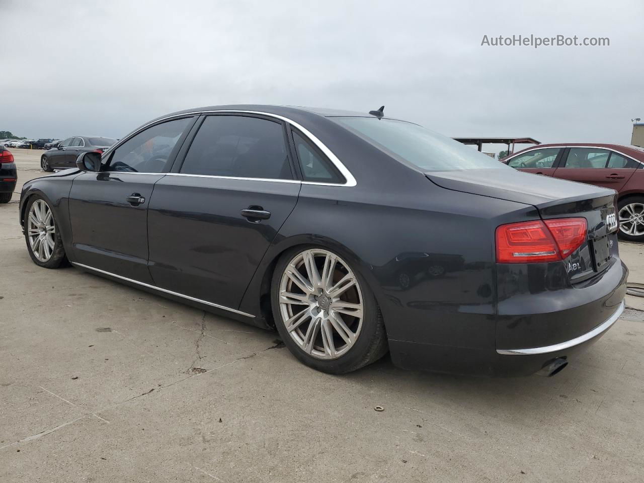 2014 Audi A8 L Quattro Black vin: WAURGAFD3EN011343